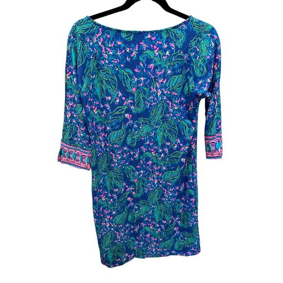 Lilly Pulitzer Braedyn UPF50+ Dress Eclipse Blue Serenade In The Shade XS - Picture 2 of 5